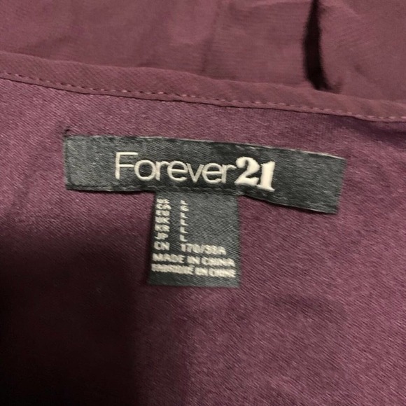 Forever21 Burgundy Empire Waist Flutter Mini Dress - Picture 6 of 12